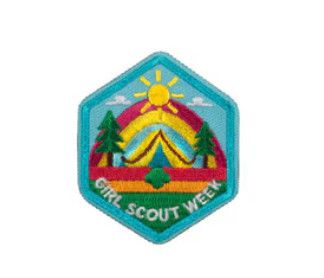 Girl Scout Week Outdoor Iron On Patch