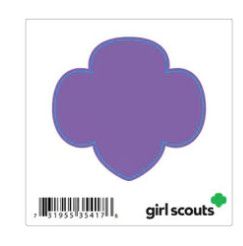 Purple Trefoil Decal