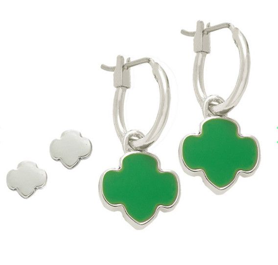 Girl Scout Charming Jewelry Collection Earrings Set — Silvertone