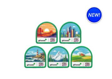 Girl Scouts America250 Sew-On-Patch Collection-Set of 5