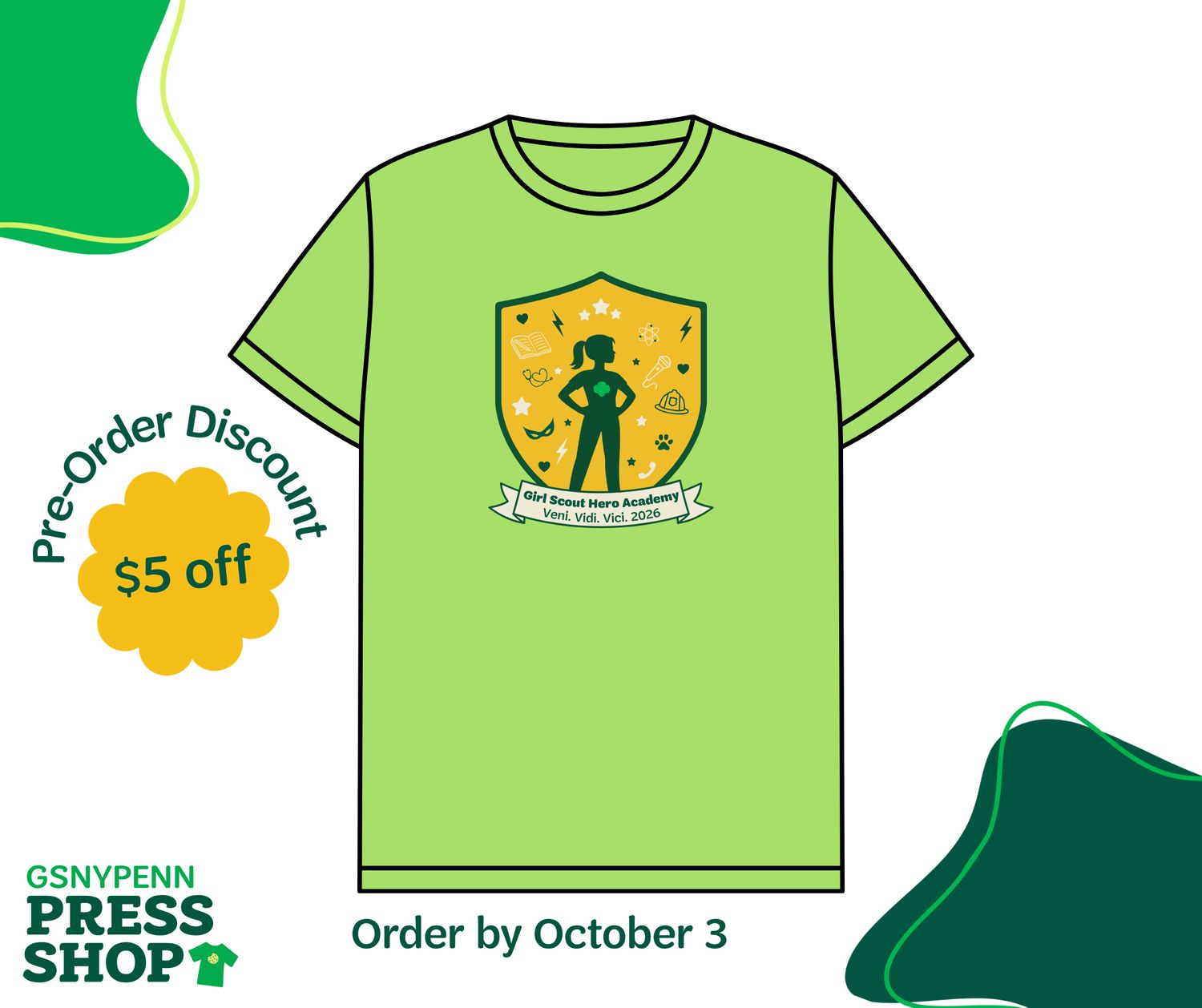 Veni. Vidi. Vici. V3 2026 T-Shirt Pre-Order