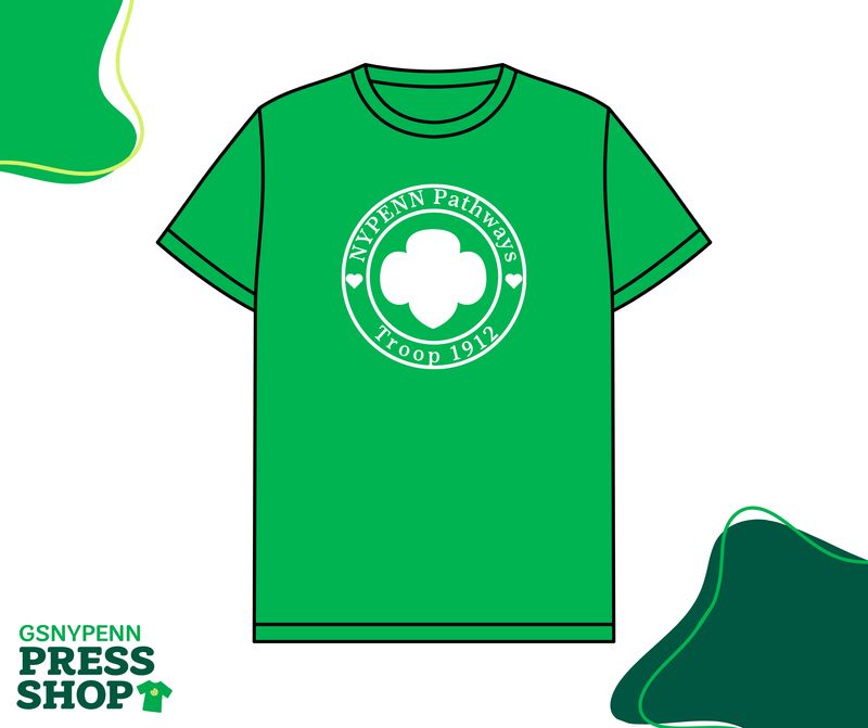 Round Customizable Girl Scout Troop T-Shirt Kickoff Special