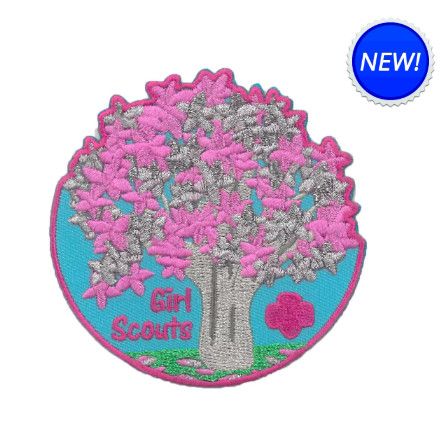 Girl Scouts Unite 2026 Cherry Blossom Fun Patch