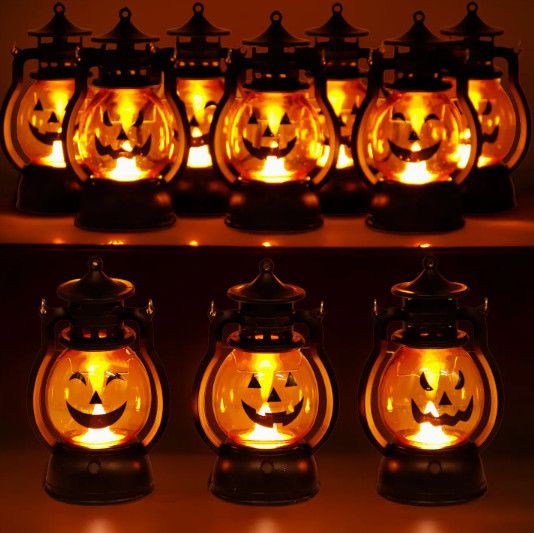 Halloween Pumpkin Head Led Jack O' Lantern with Display Box