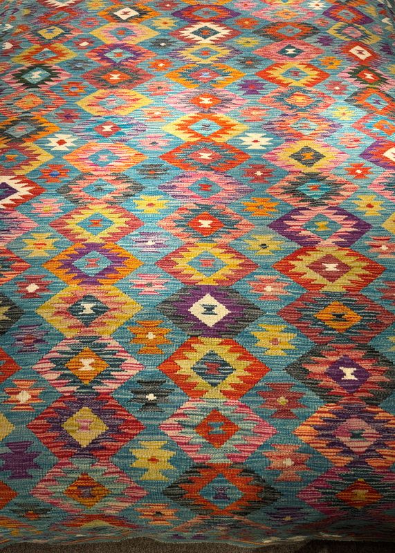 Hand Woven Kilim 11&#39; 6&quot; x 8&#39; 1&quot;