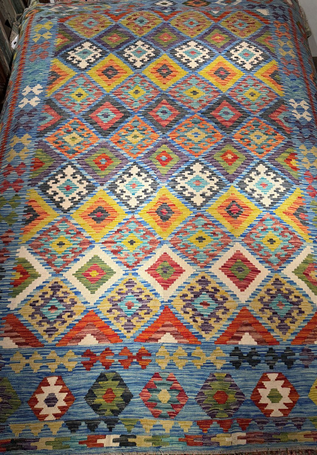 Hand Woven Kilim 9&#39;11&quot; x 8&#39;3&quot;