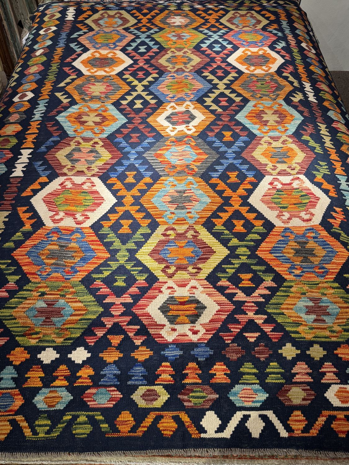 Hand Woven Kilim 9&#39;10&quot; x 6&#39;9&quot;