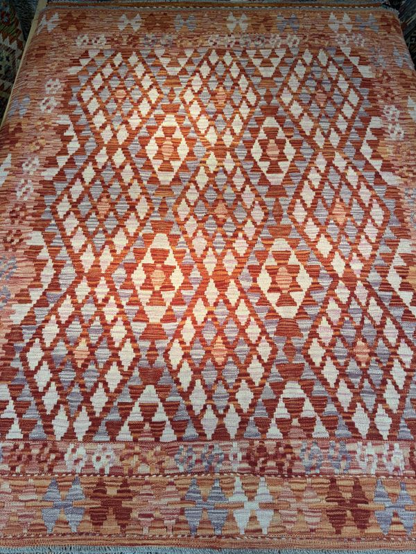 Hand Woven Kilim 6&#39; 6 &quot;x 5&#39;  2&quot;