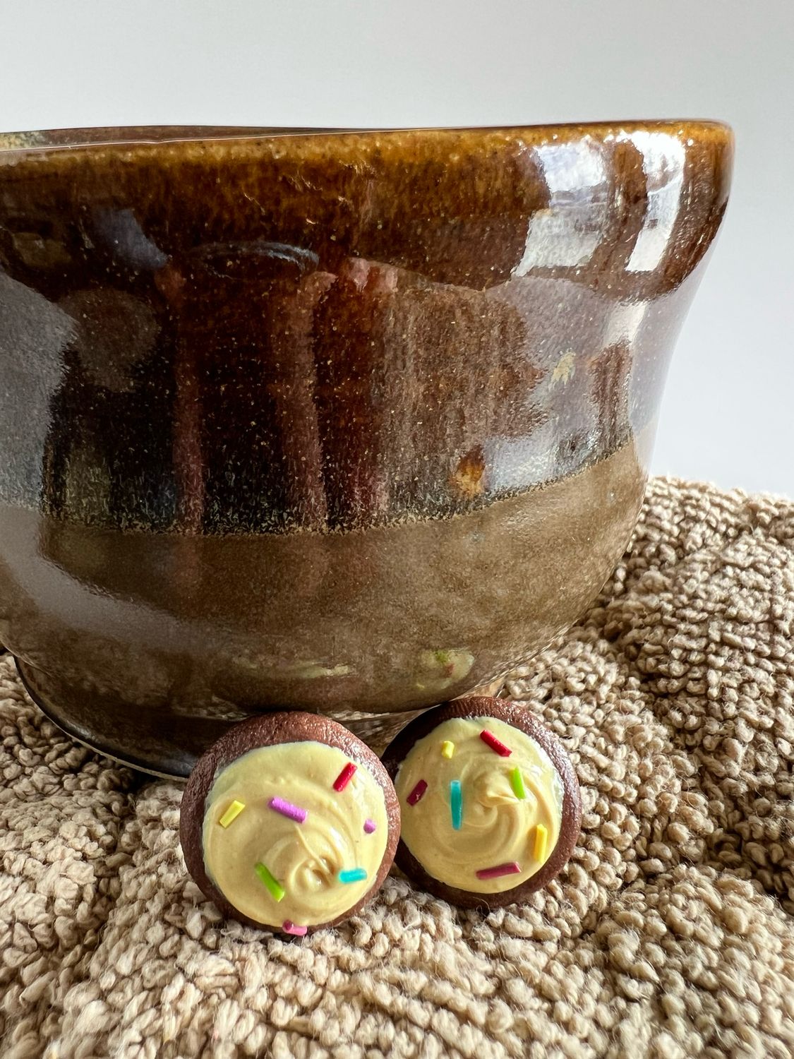 Frosted Chocolate Cookie Studs