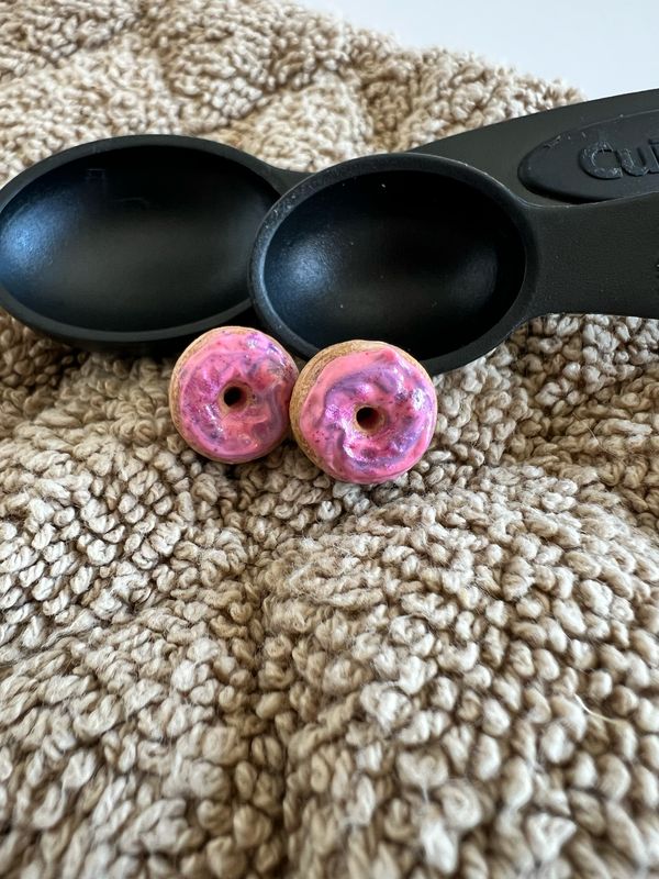 Bite-Sized Donut Studs