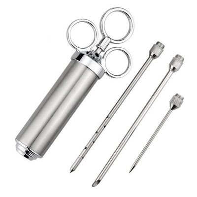 Luxe RVS Marinade Injectie Spuit - BBQ Injector Luxe RVS Marinade Injectie Spuit - BBQ Injector