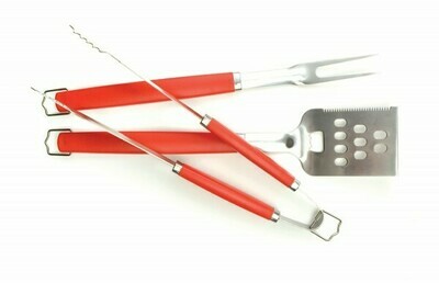 Charcoal Companion Perfect Chef BBQ Toolset, 3-delig rood Charcoal Companion Perfect Chef BBQ Toolset, 3-delig rood