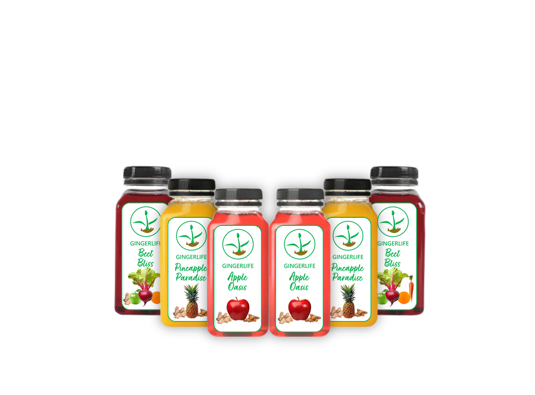 Detox Pack (2 Beet Bliss, 2 Pineapple Paradise, 2 Apple Oasis)