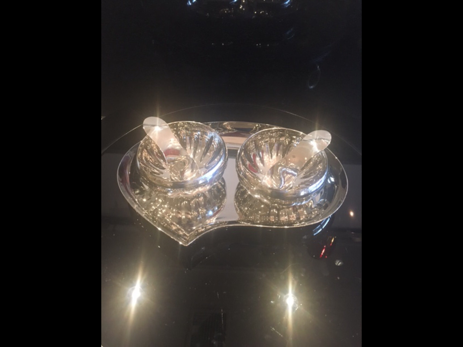 Georg Jensen Dip Bowls on Tray