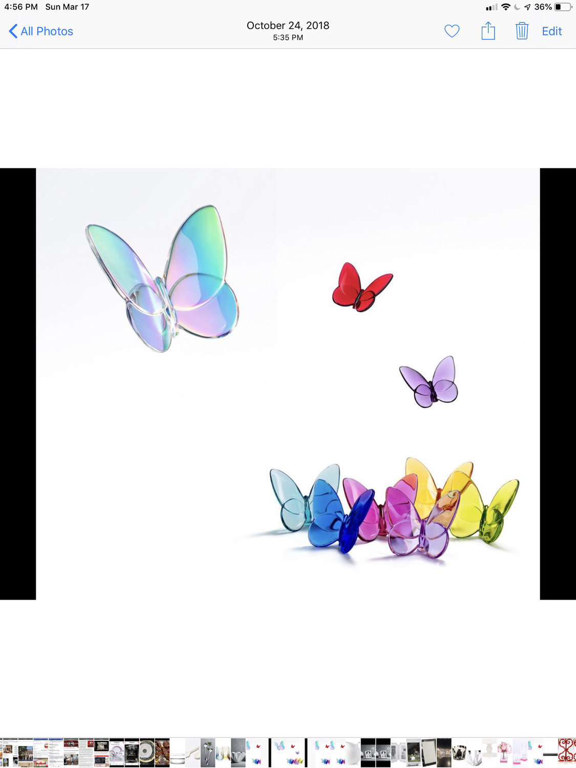 Baccarat Crystal Peony Butterfly PURCHASED