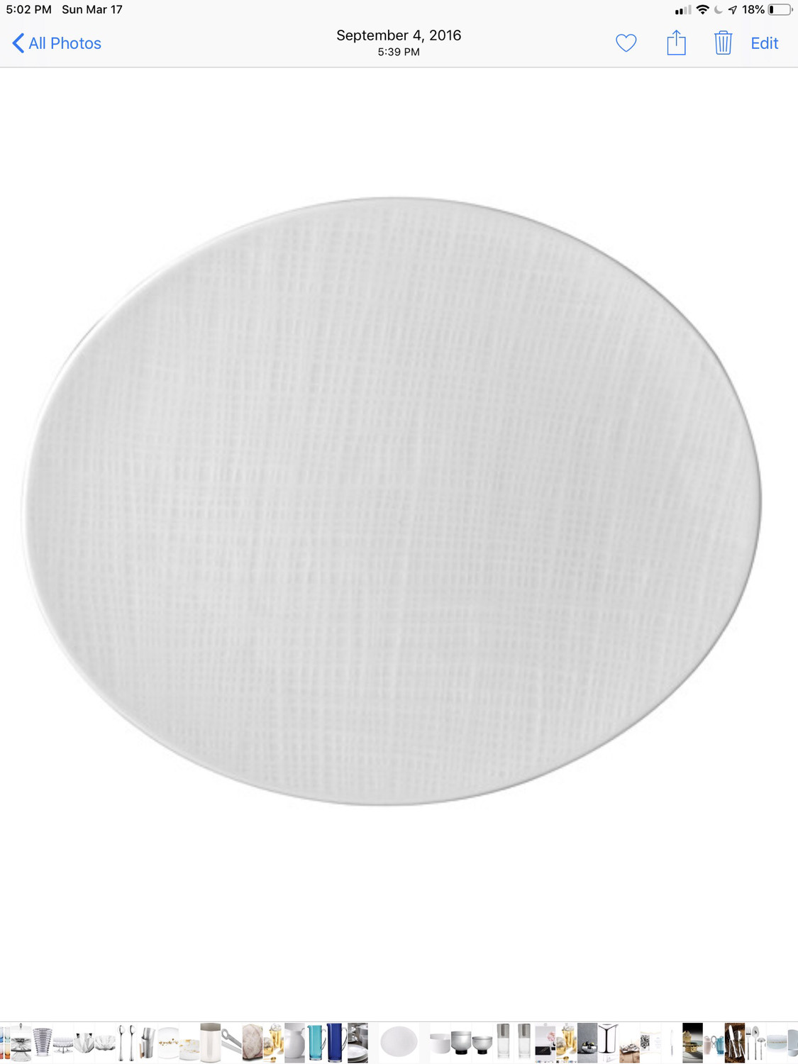 Bernardaud Organza Oval Platter 