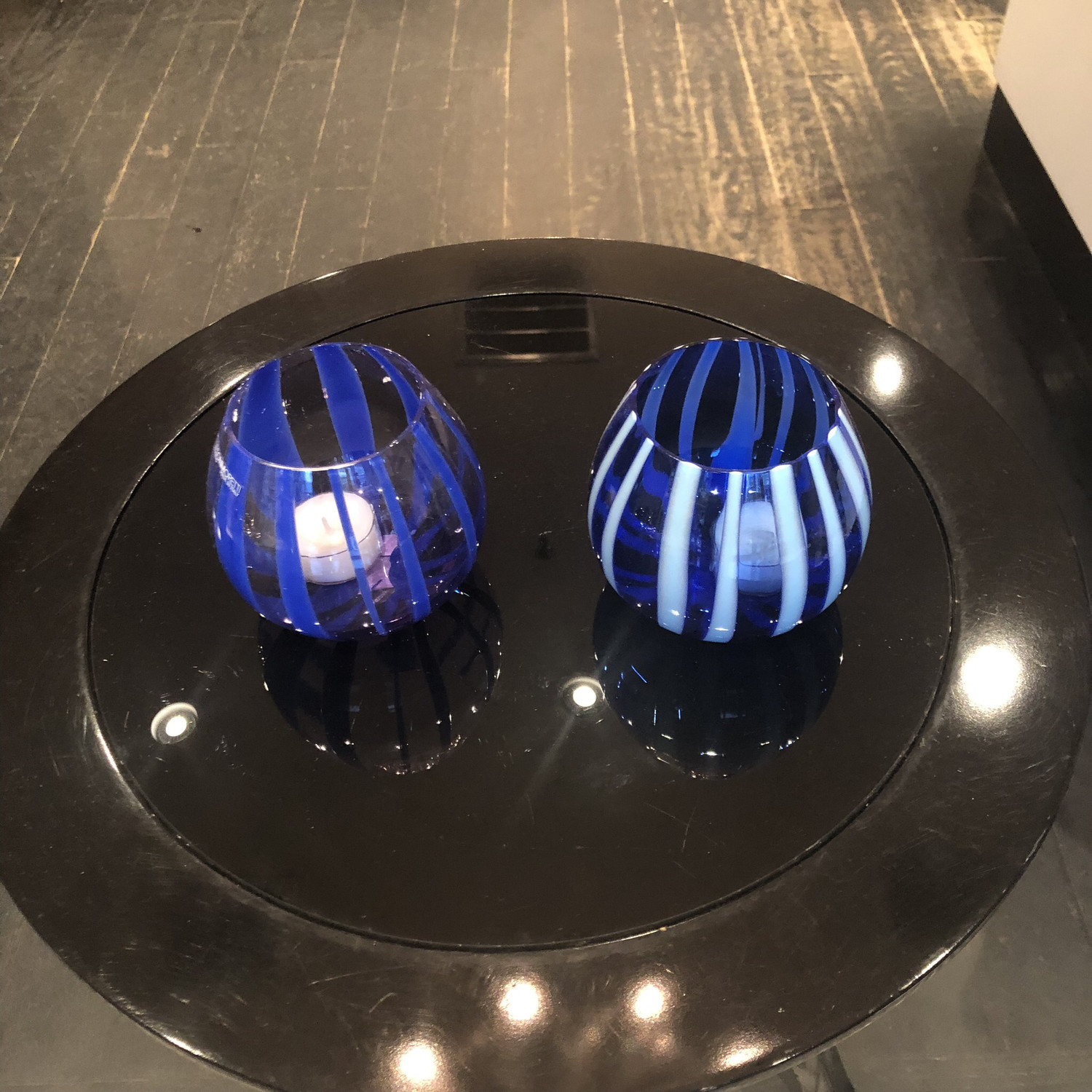 Pair Blue Nason Moretti Vases