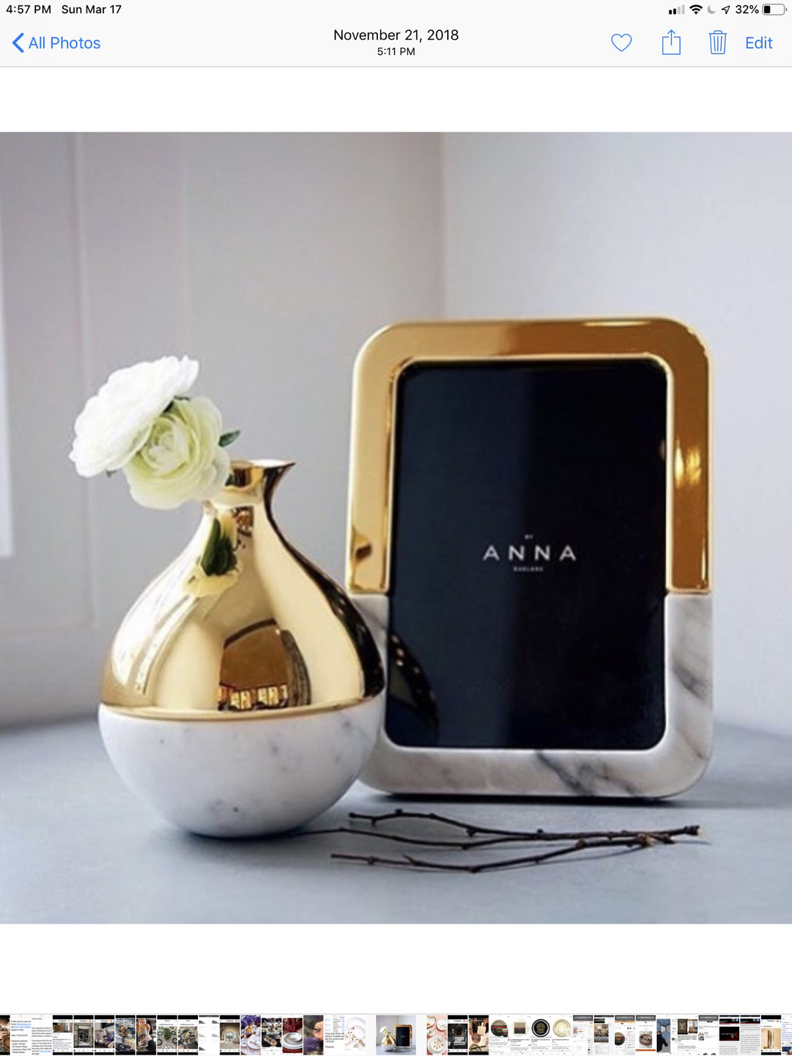 Anna New York Dual Picture Frame