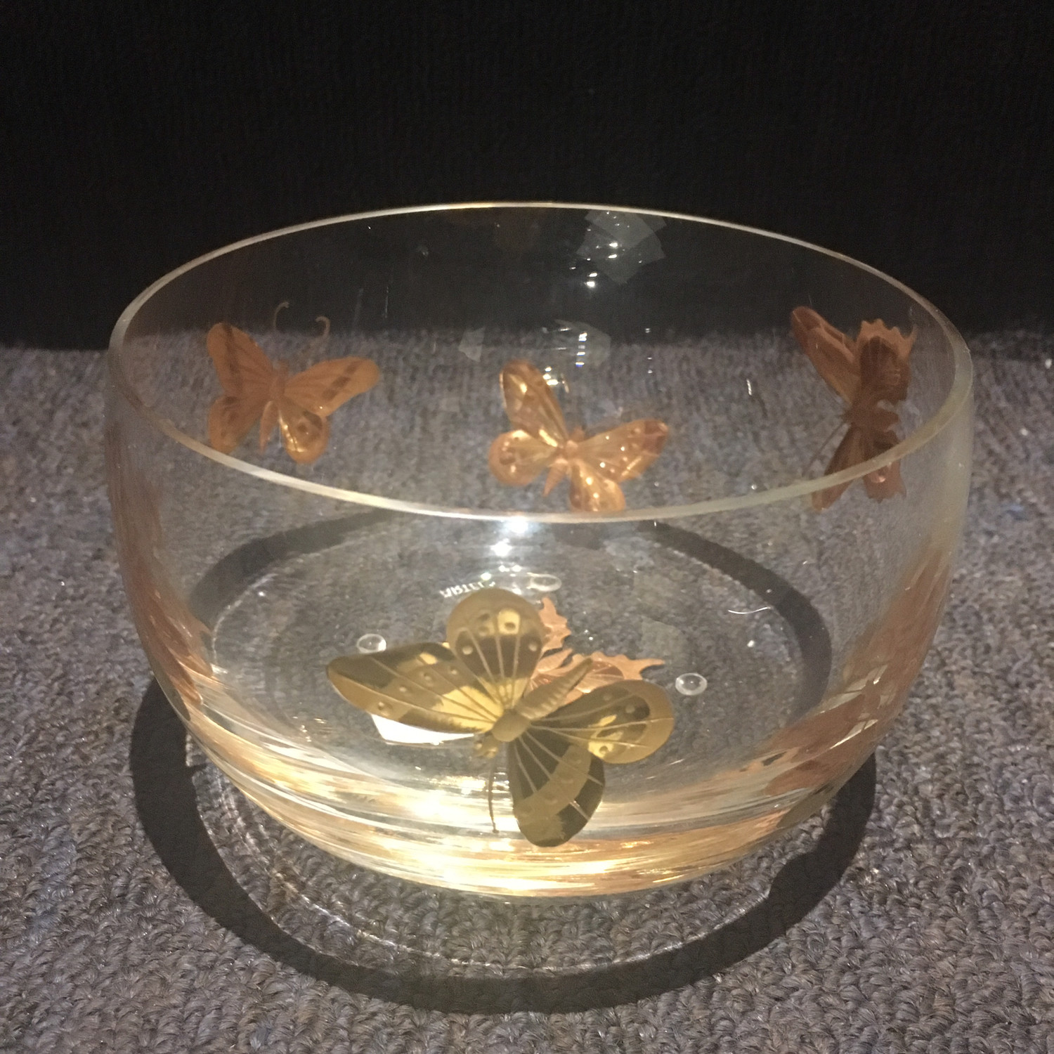 Artel Gilded Butterfly 2 Bowls $265 each PURCHASED 
