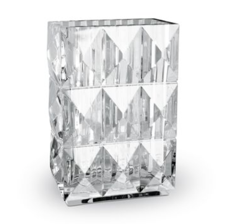 BACCARAT LOUXOR VASE DIAMOND SURFACE PURCHASED