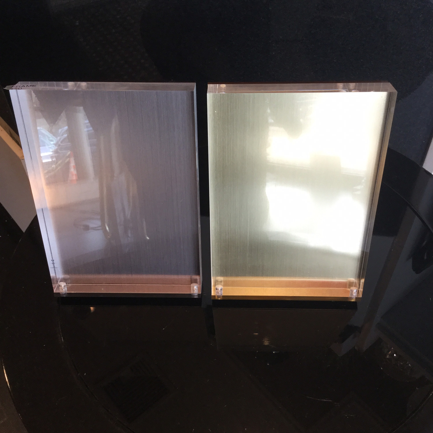 Lucite 5x7 gold frame