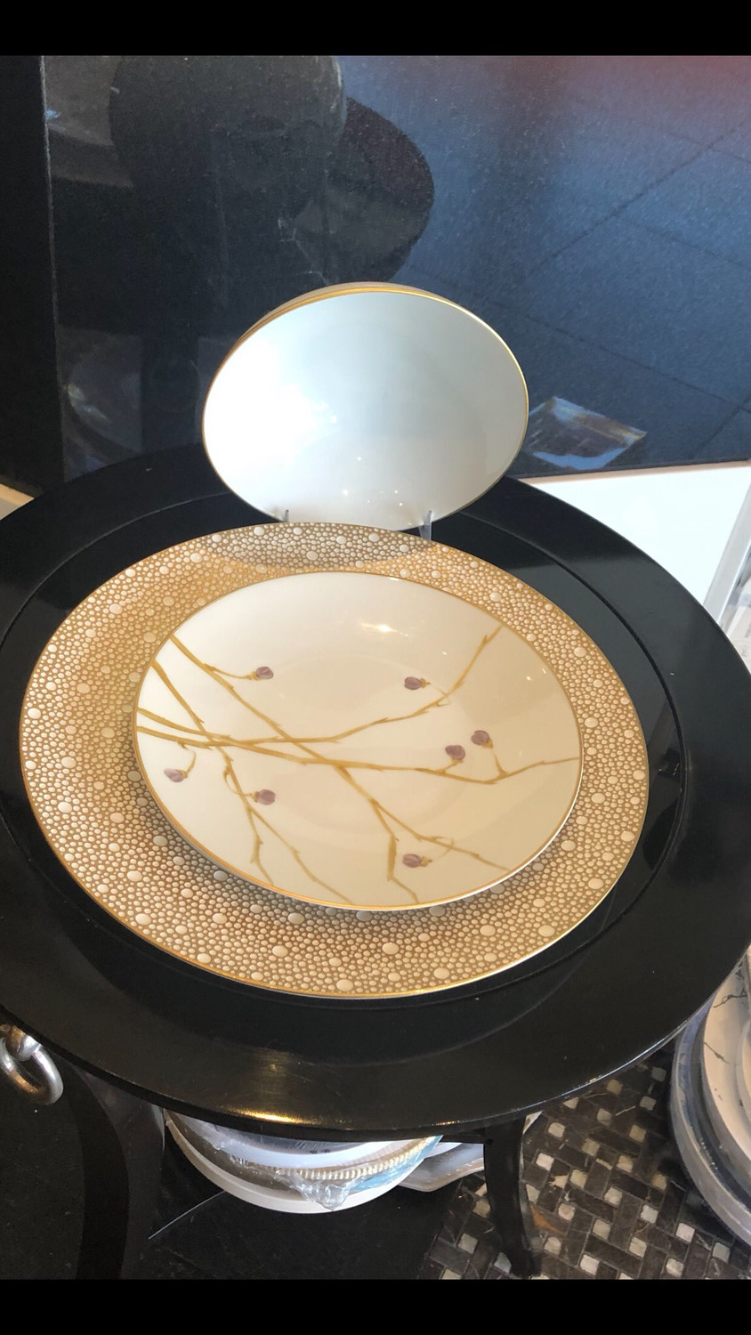 Bernardaud Mordore 24 Dinners. Marie Daâge 24 Salad Plates. Anna Weatherley Simply Elegant 24 Cereal Bowls- $261 Per 3 Piece Place Setting 1 Purchased needs 23