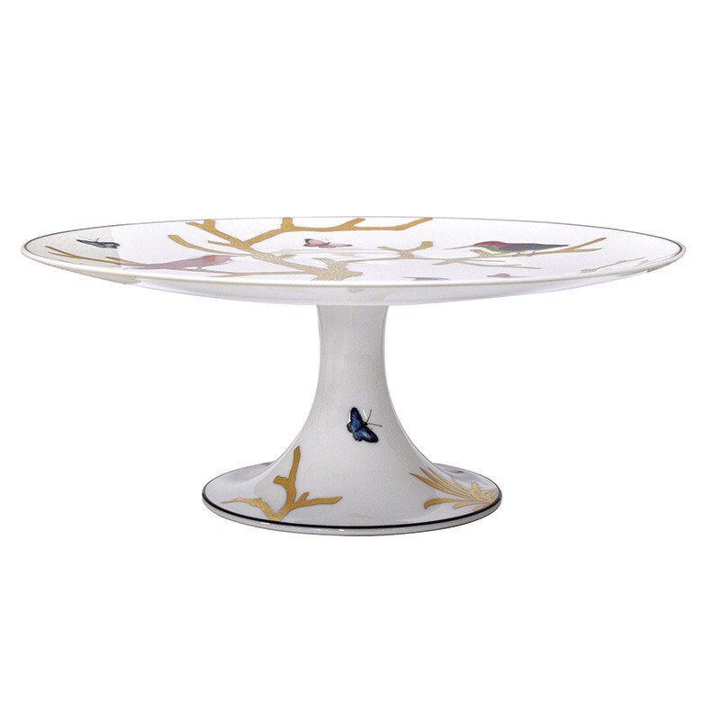 Bernardaud Aux Oiseaux Cake Stand