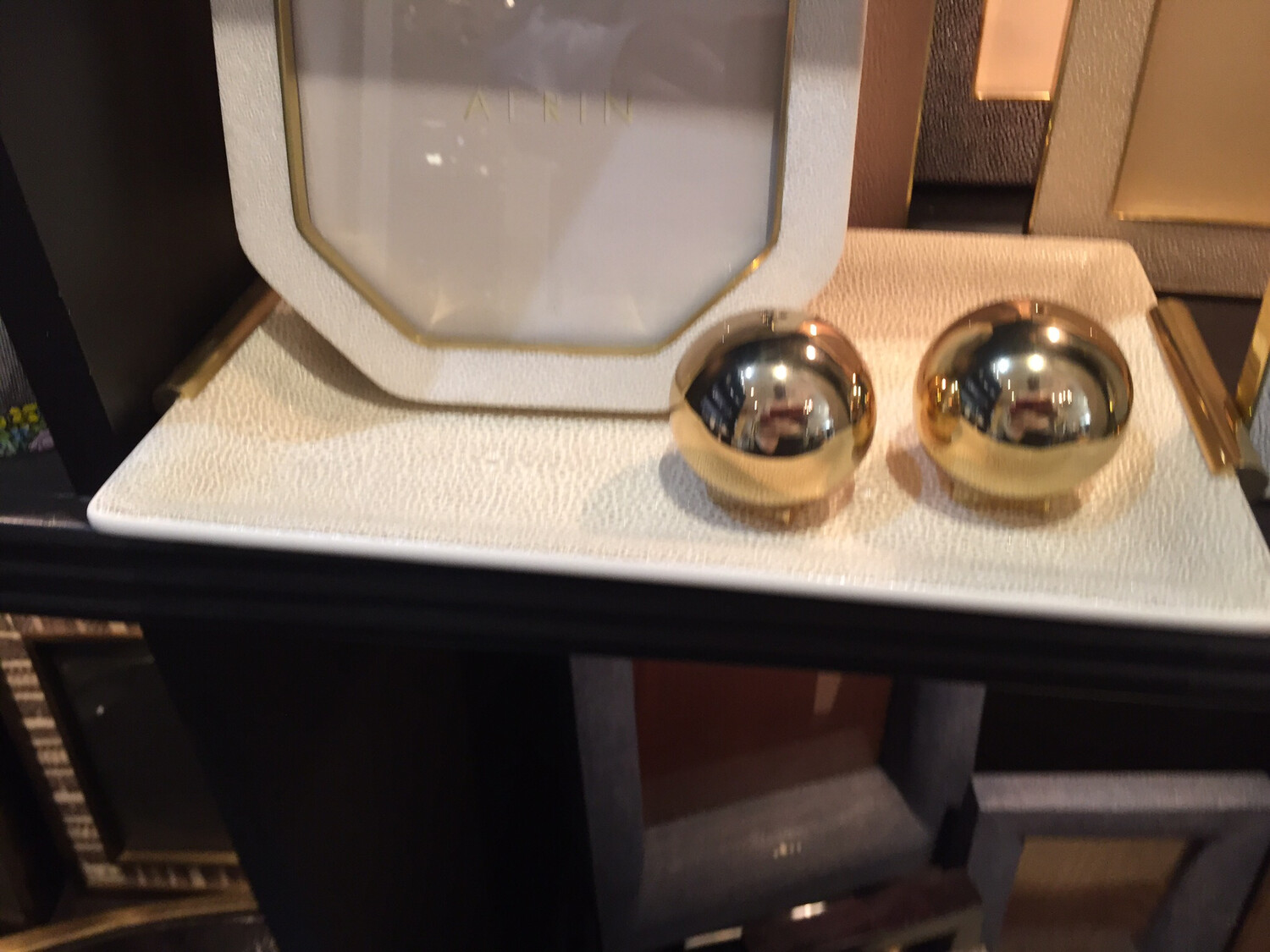 Aerin Gold Salt And Pepper Shakers