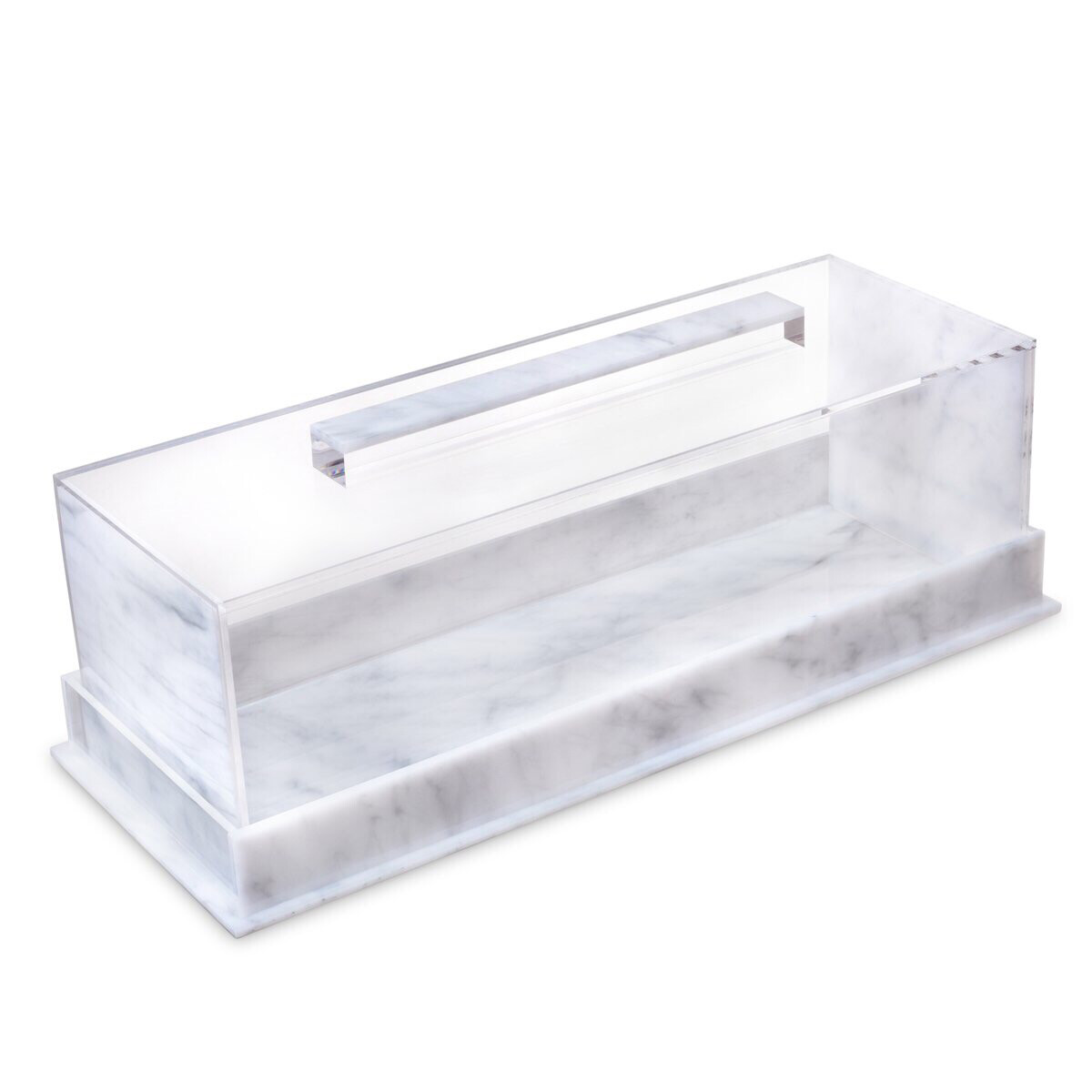 Marble Log Flat Cake Stand