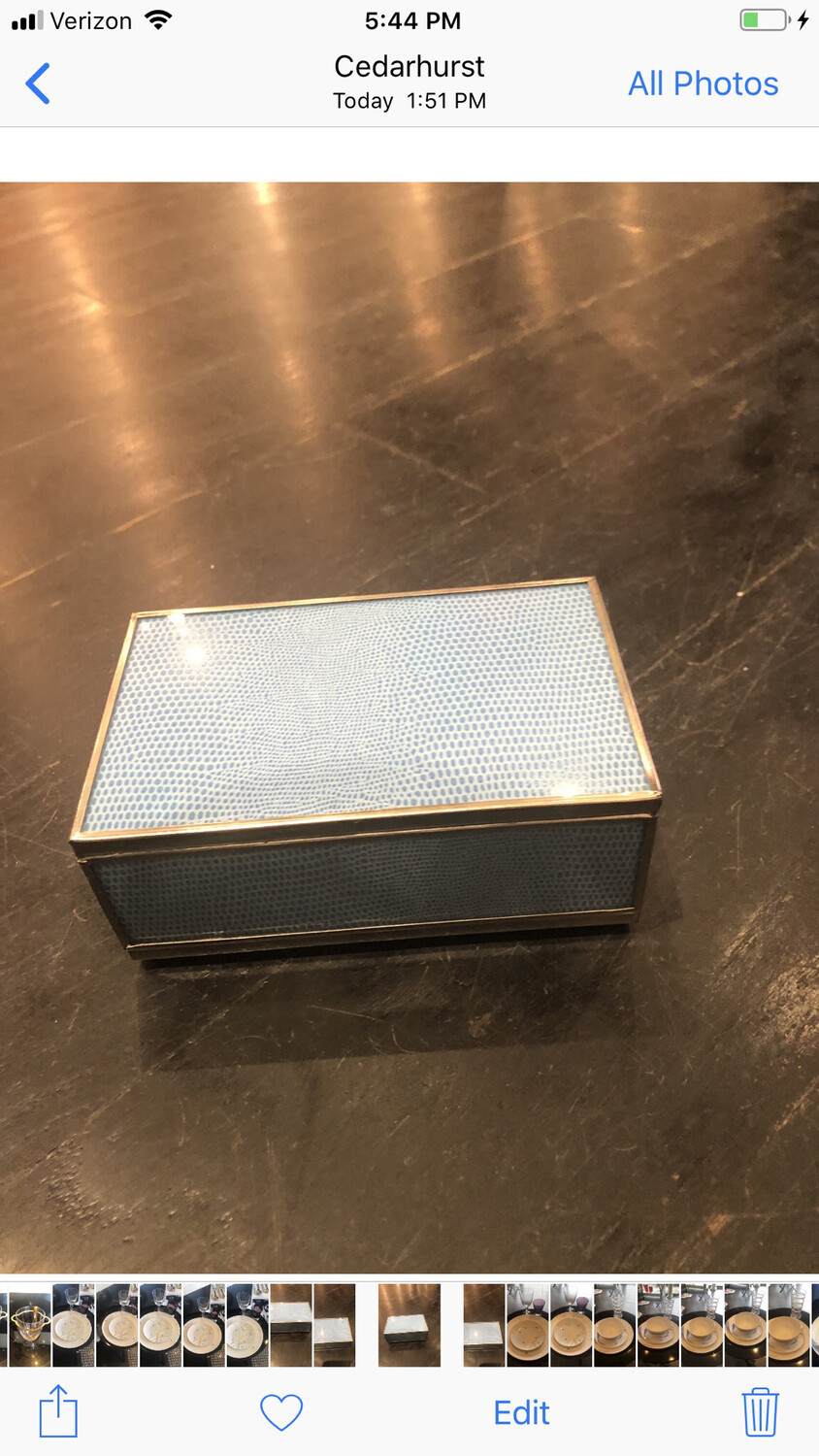 Blue Match Box