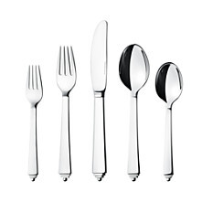 Georg Jensen Pyramid Flatware 12 Place Settings 