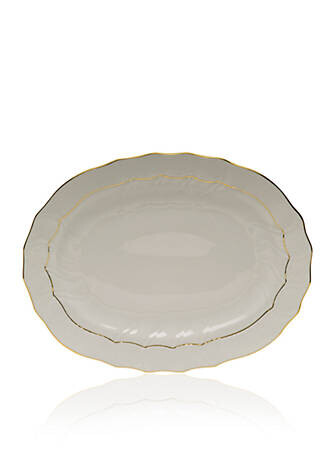 Herend Golden Edge 17 Inch Platter Purchased