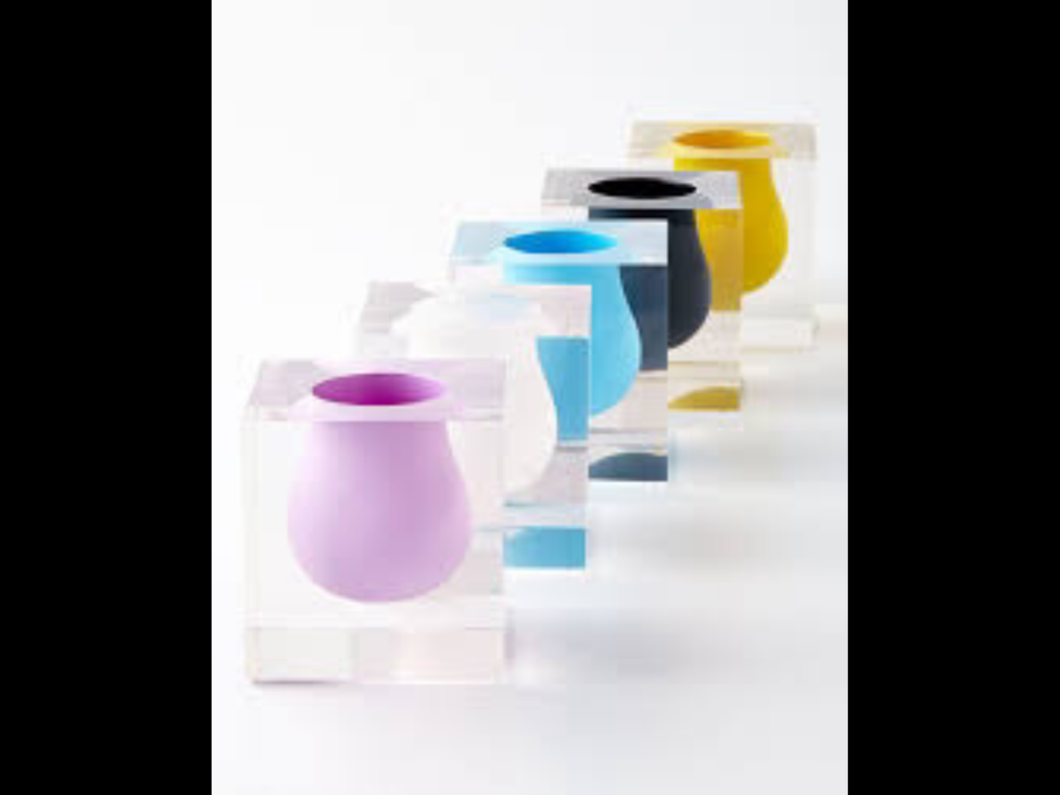 White JA Bel Air Mini Vase