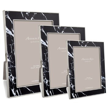 Addison Ross Black Marble 5x7 Frame