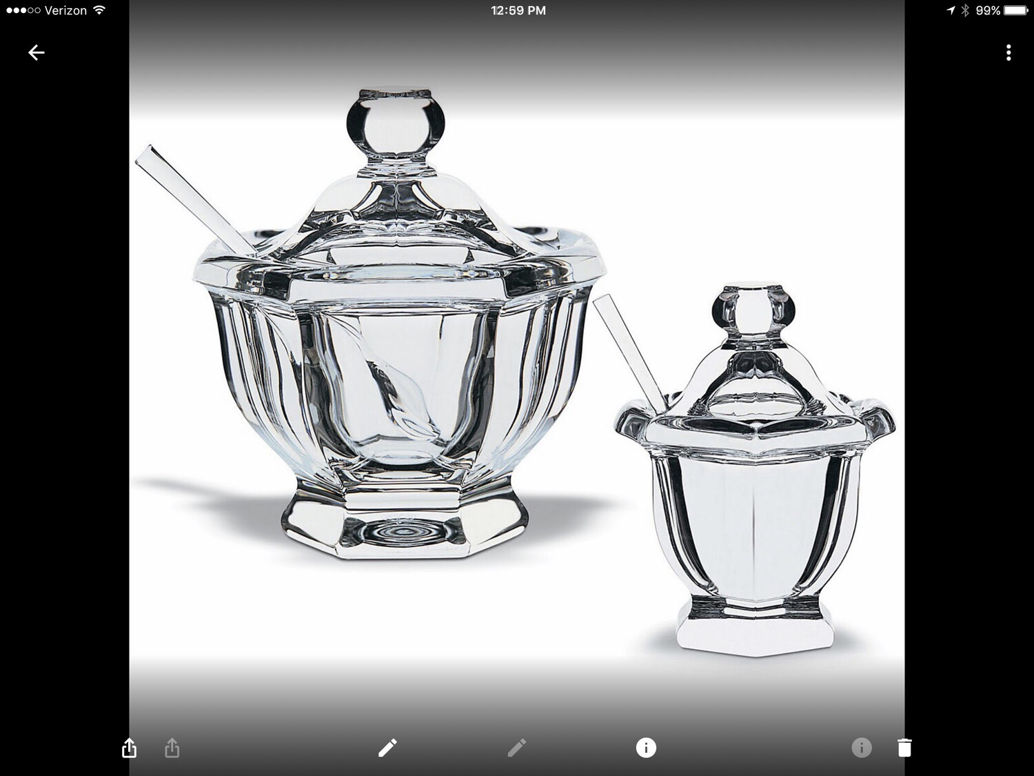 Baccarat small Jam Jar Purchased