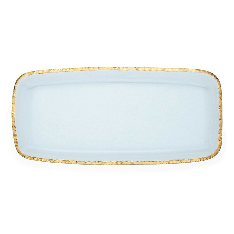 Annie Glass Edgey Gold Party Platter