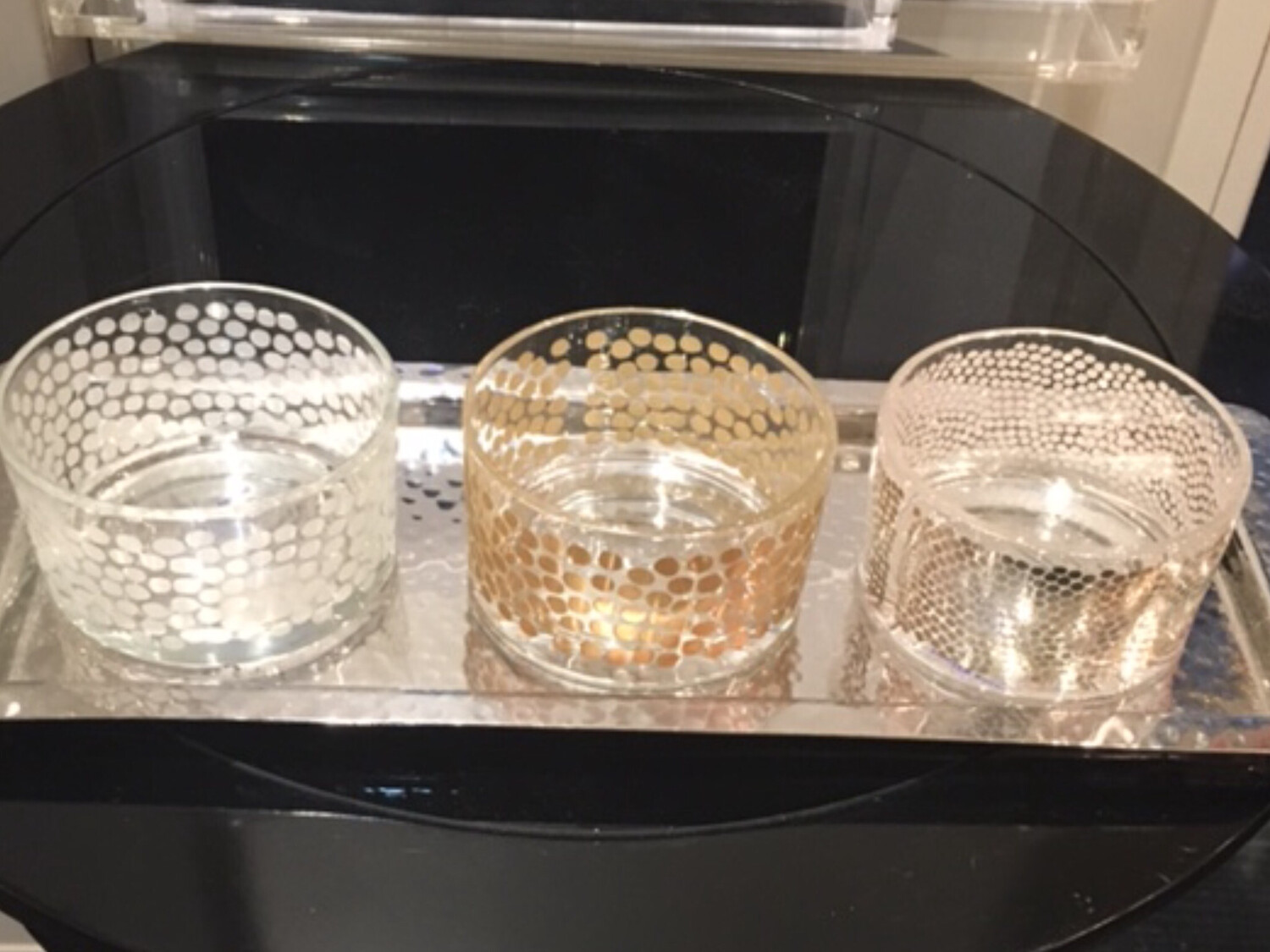 Egizia Dip Bowls On Tray With Spoons PURCHASED