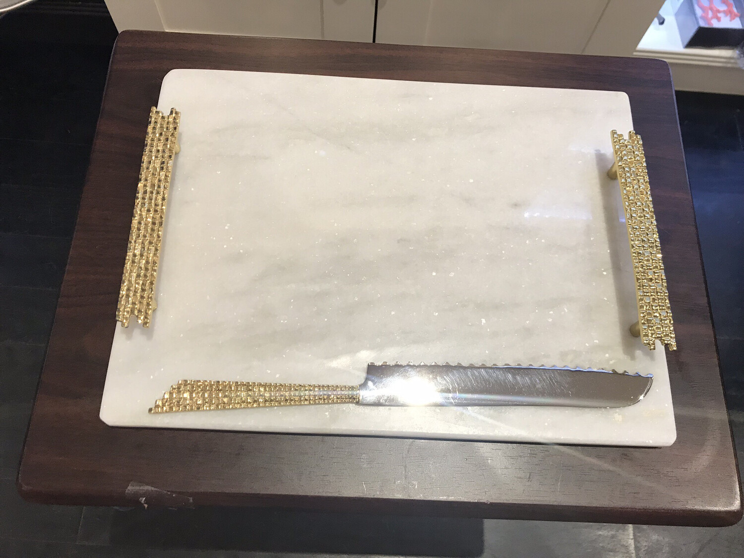 White Marble Challa Board PURCHASED