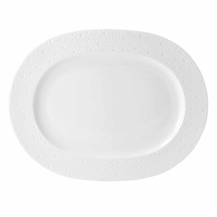 Bernardaud Ecume White Oval Platter 17 Inch PURCHASED