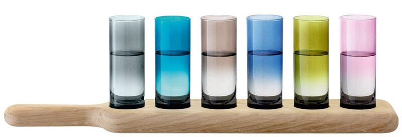 Lsa International Shot Glasses On Wood Paddle Purchased