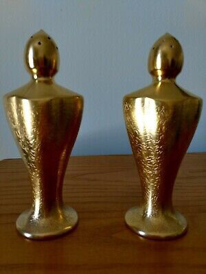 Pickard Gold Salt And Pepper Shakers