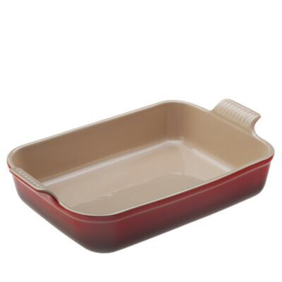 Le Creuset Stoneware 4-Quart Rectangular Dish Cerise/Red
