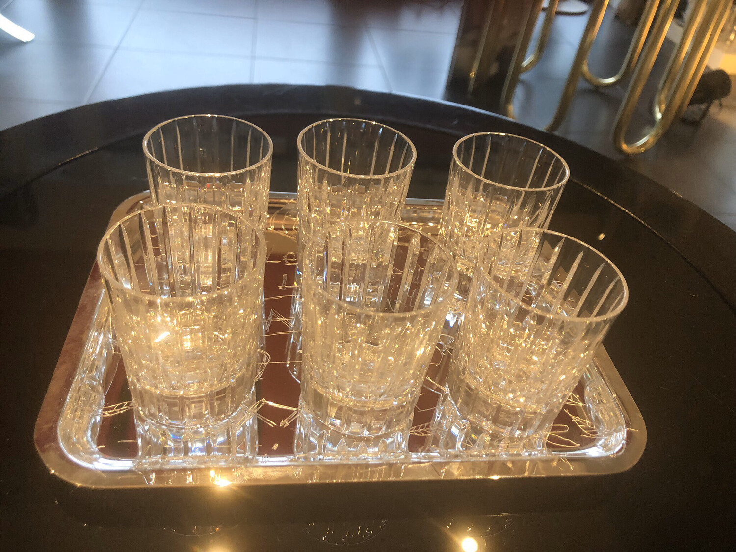 Baccarat Harmonie Shots Set Of 6 PURCHASED 
