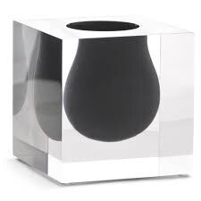Jonathan Adler Black Bel Air Scoop Vase (needs 2)
