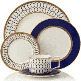 Wedgwood Renaissance Gold Dinnerware 12 Dinner, Salad, Bread And Butters, And Soups $125.00