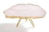 Anna New York Pink Quartz Kiva Cake Stand