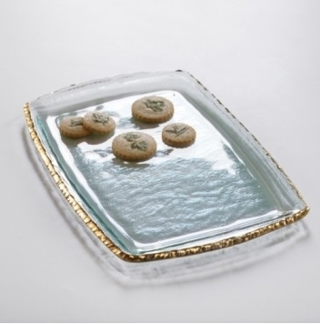 Annie Glass Edgey Gold Martini Tray