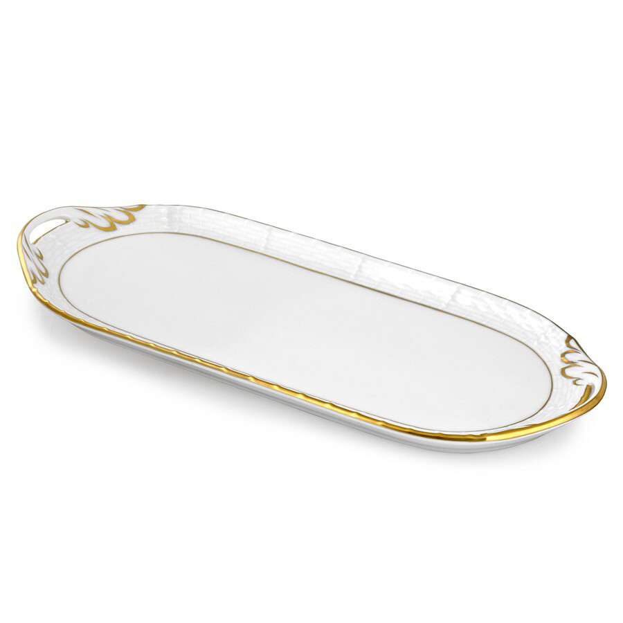 Herend Golden Edge Sandwich Tray PURCHASED