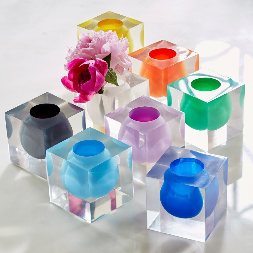 Jonathan Adler Blue Mini Scoop Vase Needs 2