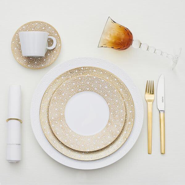 Bernardaud Ecume White Service/Salad/Small Rim Soup/Bread &amp; Butter 10 Purchased Needs 4